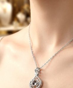گردنبند تلسکوپی استیل رنگ ثابت | نگین دوستت دارم به صد زبان - خرید بدلیجات عمده گردنبند تلسکوپی استیل رنگ ثابت | نگین دوستت دارم به صد زبان - Image 5