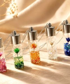 گردنبند شیشه گل - خرید بدلیجات عمده گردنبند شیشه گل - Image 2