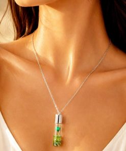 گردنبند شیشه گل - خرید بدلیجات عمده گردنبند شیشه گل - Image 6