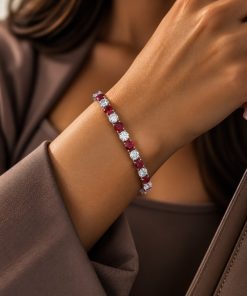 دستبند تنیسی نگیندار - خرید بدلیجات عمده دستبند تنیسی نگیندار